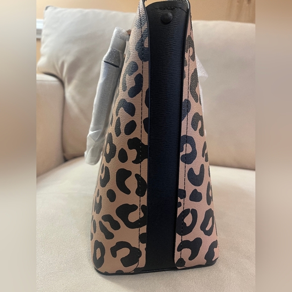 Kate Spade New York Darcy Graphic Leopard Large Satchel - Picture 4 of 5